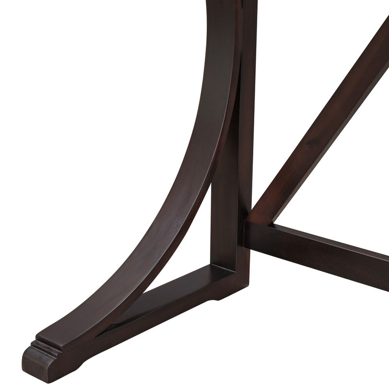 Merax 3-Piece Counter Height Dining Table Set with USB image number 7