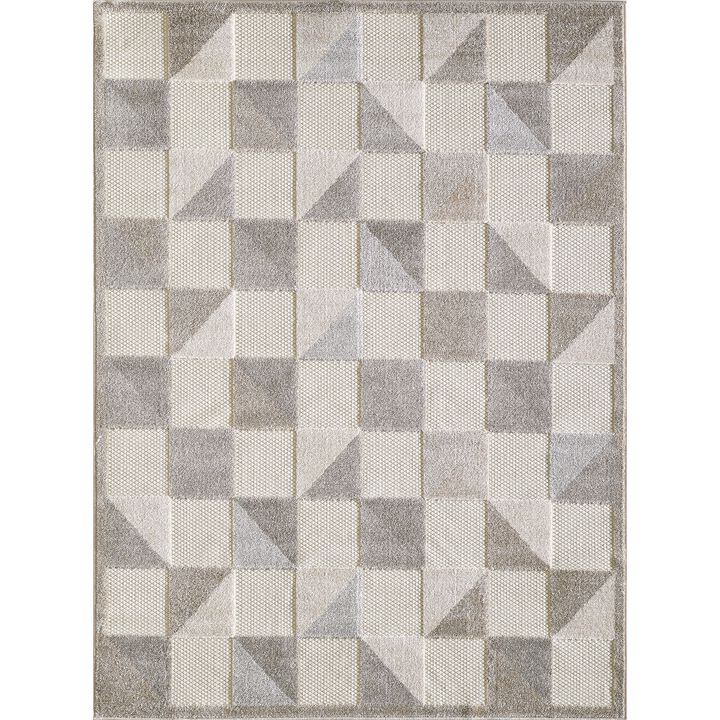 Calla 6926 Grey Scope Area Rug, Size - 2'2 x 4'