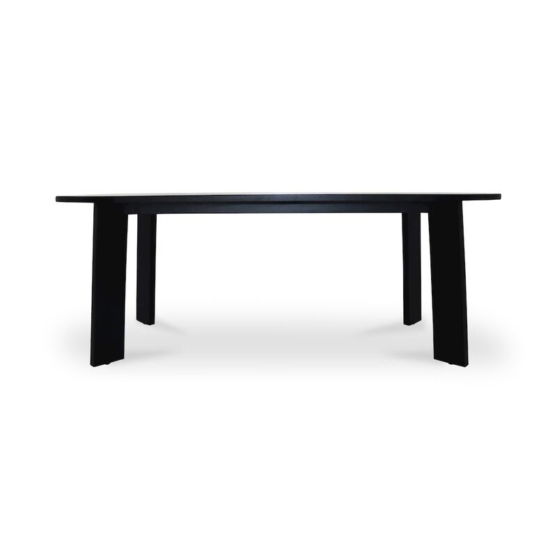 Moe's Home Collection Delta Oval Outdoor Dining Table Black