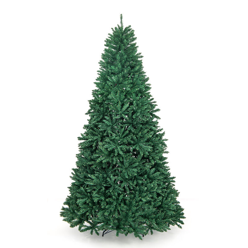 9 Feet Hinged Premium Artificial PVC Christmas Tree with Solid Metal Stand image number 0