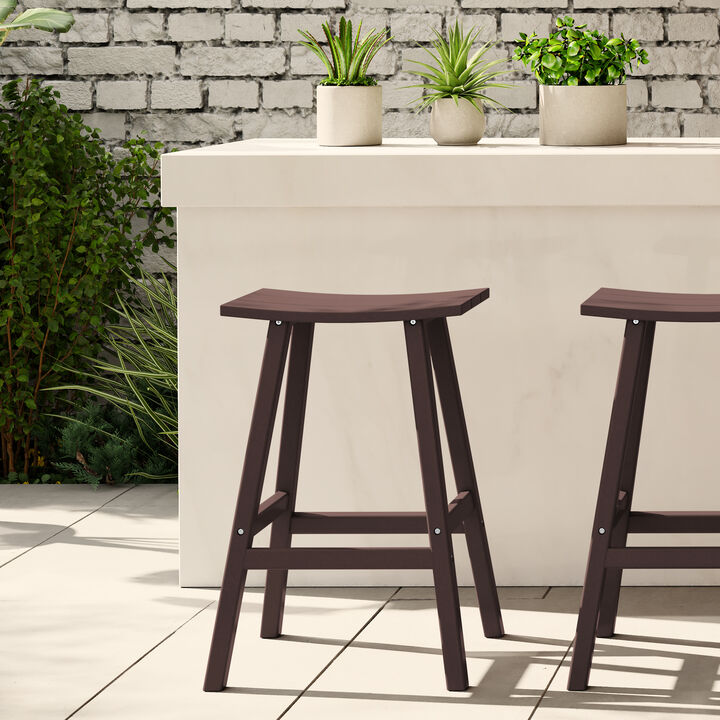 WestinTrends Westintrends 29" height Outdoor / Patio Saddle bar stool