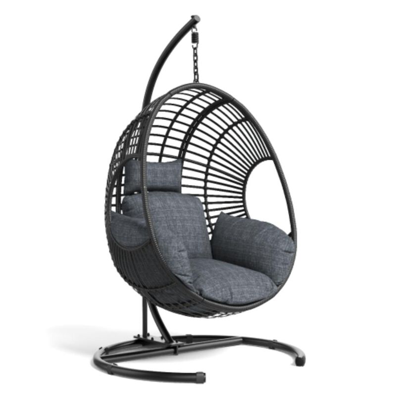 Hivvago 42 Inch Lounge Swing Chair with Protective Cover image number 0