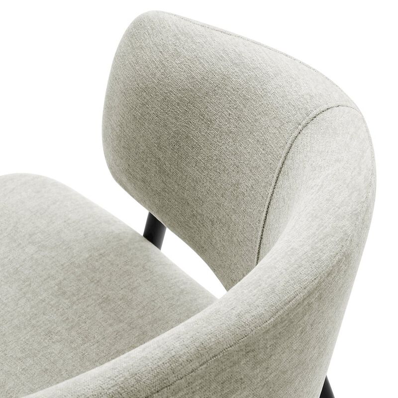 Nella Upholstered Heathered Chenille Dining Chairs Set of 2 image number 7