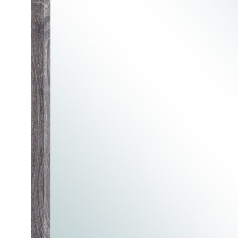 HomeRoots 35" Dark Gray Wood Framed Accent Mirror image number 4
