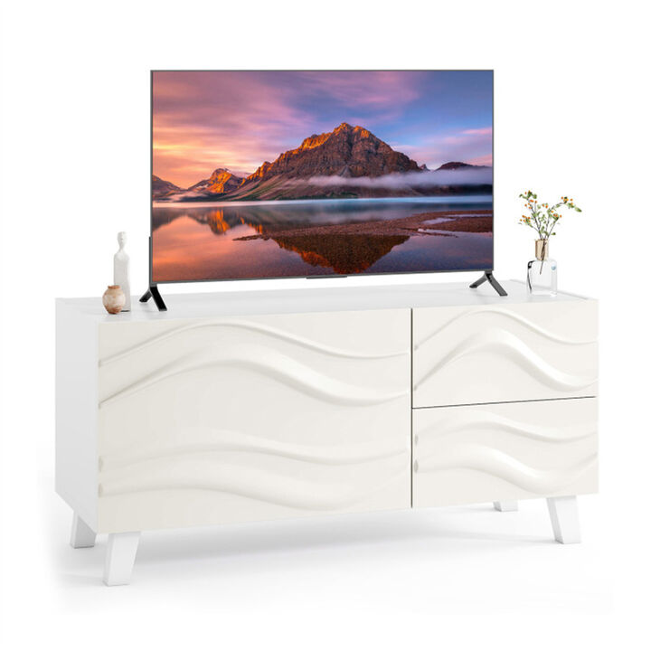 TV Storage Cabinet &ndash; Stylish Console with Drawers for Electronics and Accessories