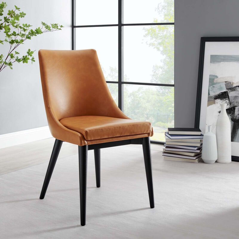 Viscount Vegan Leather Dining Chair image number 1