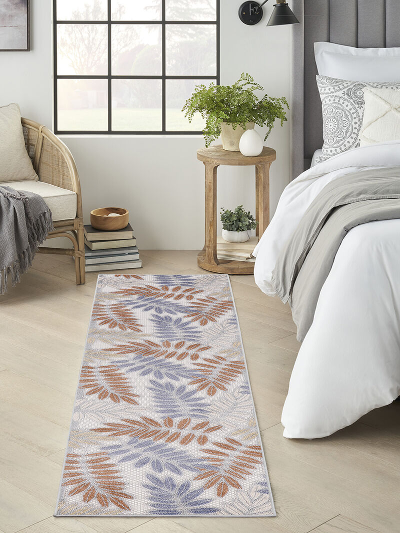 Aloha ALH18 Blue/Mocha 2'3" x 8' Rug
