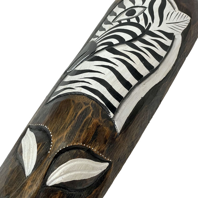 Set Of 3 African Wildlife Wooden Wall Masks image number 2