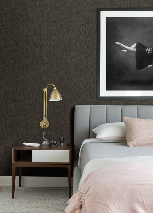 Jia Charcoal Paper Weave Grasscloth Wallpaper (Set of 2)