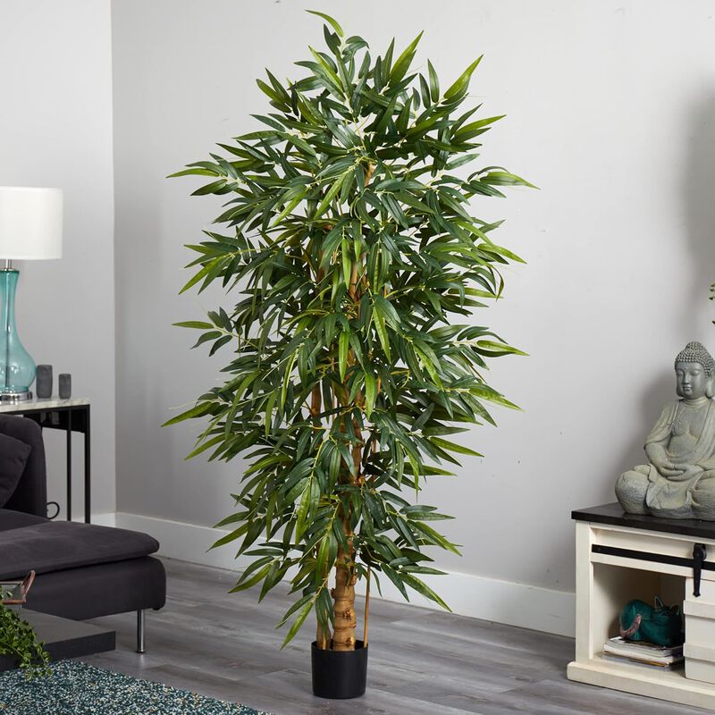 Hivvago 6.5 Feet Areca Palm UV Resistant (Indoor/Outdoor)
