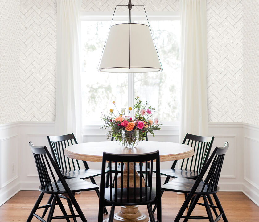 Kaliko White Wood Herringbone Wallpaper (Set of 2)