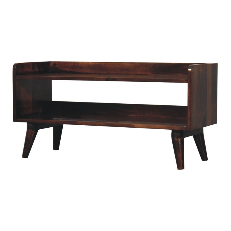 Artisan Furniture Solid Wood California Walnut Nordic Storage Bench