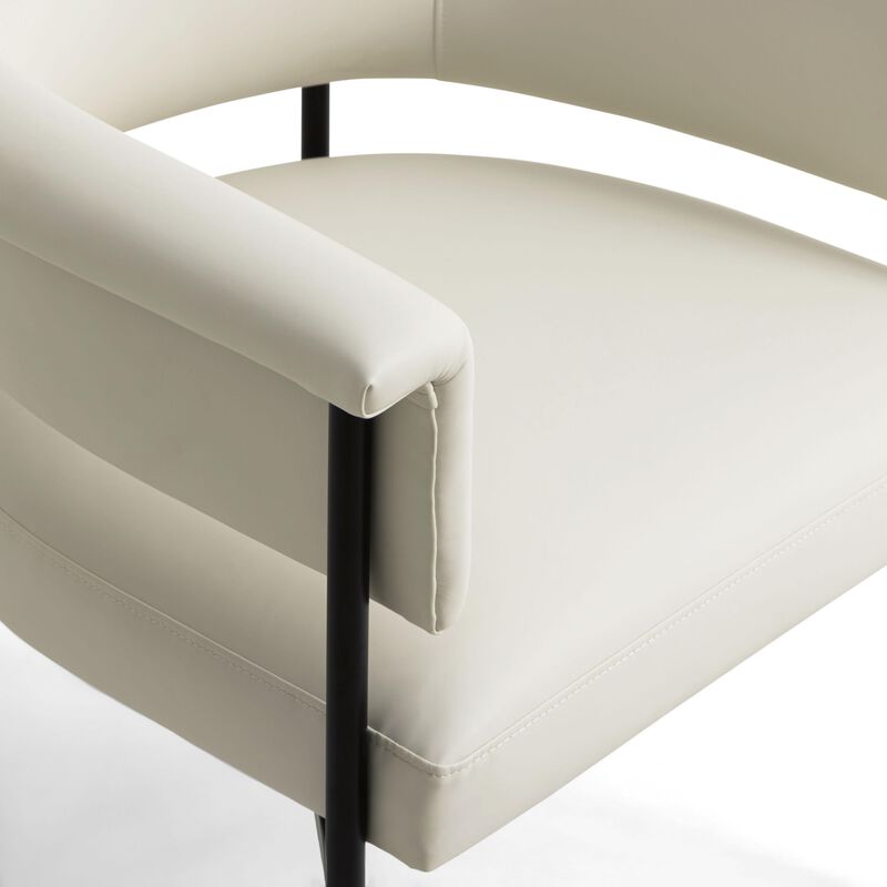 Tov Furniture Taylor Cream Performance Vegan Leather Dining Chair image number 5