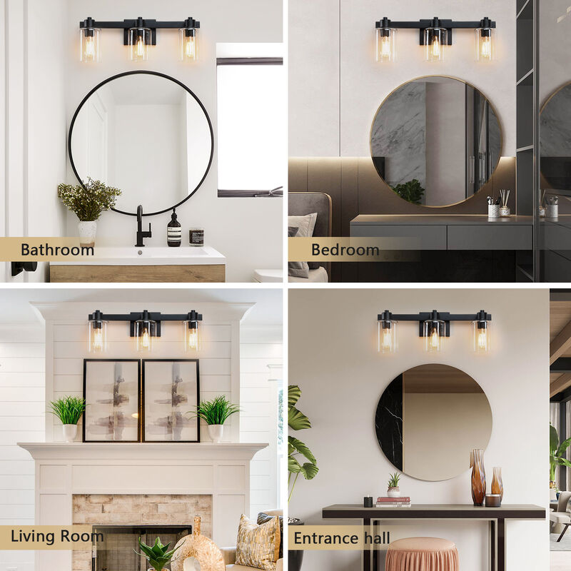 22" Modern 3-Light Dimmable Indoor Wall Sconce image number 9