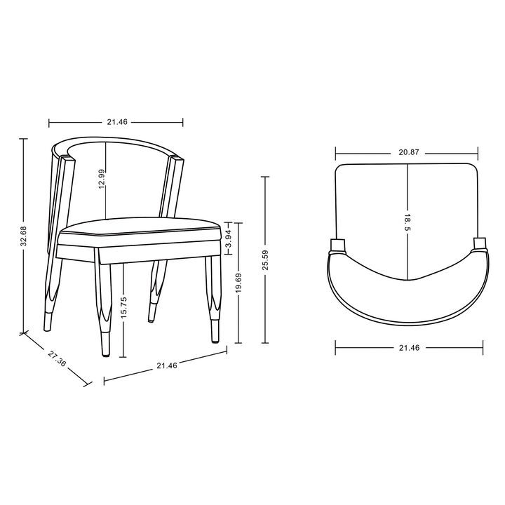 Ola Light Gray Dining Chair
