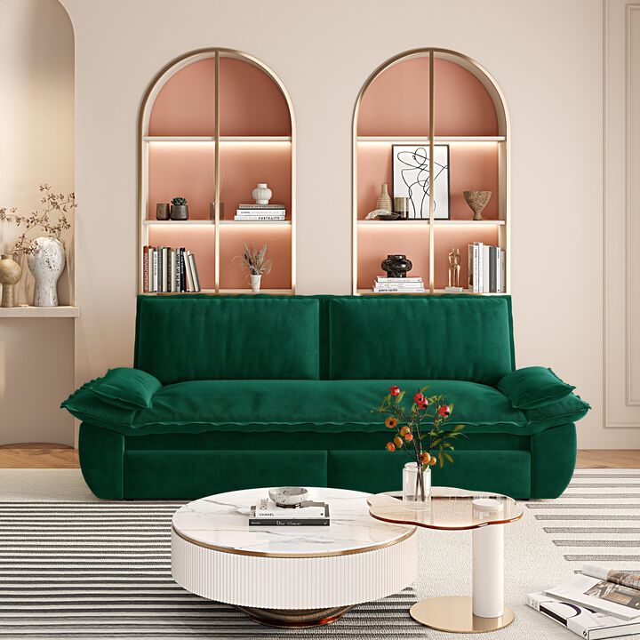 Merax Convertible Queen-Size Sleeper Sofa Bed