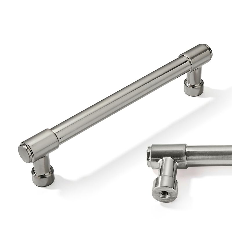 CABDM 2 Pack 6 Inch Kitchen Cabinet Handles Brushed Satin Nickel Cabinet Pulls Drawer Pulls Kitchen Cabinet Hardware Kitchen Han