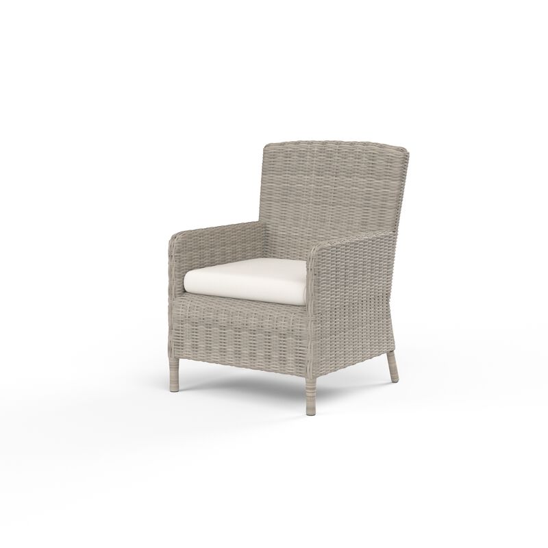 Manhattan Dining Chair in Linen Canvas w/ Self Welt