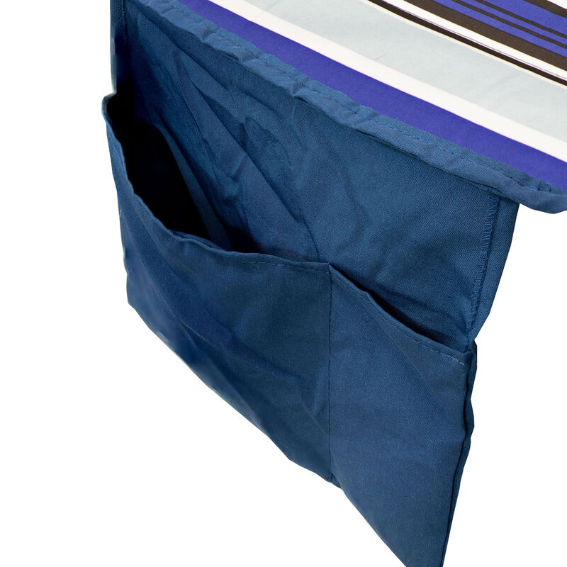 2-Person Polyester Hammock with Iron Spreader Bar and Pillow