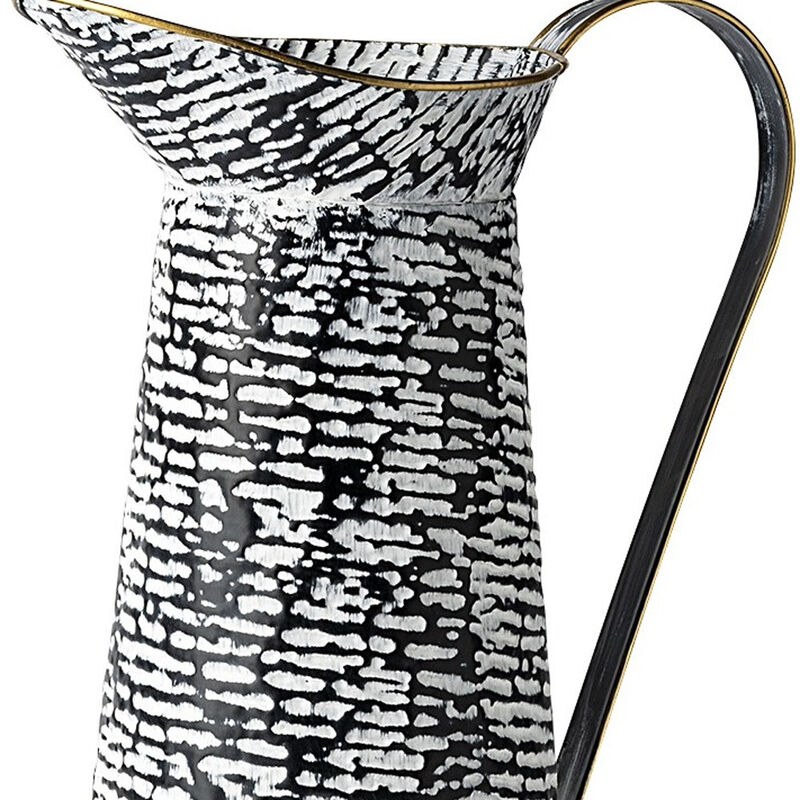 Modern Textured Jug Vase for Coffee Table or Entryway Decor