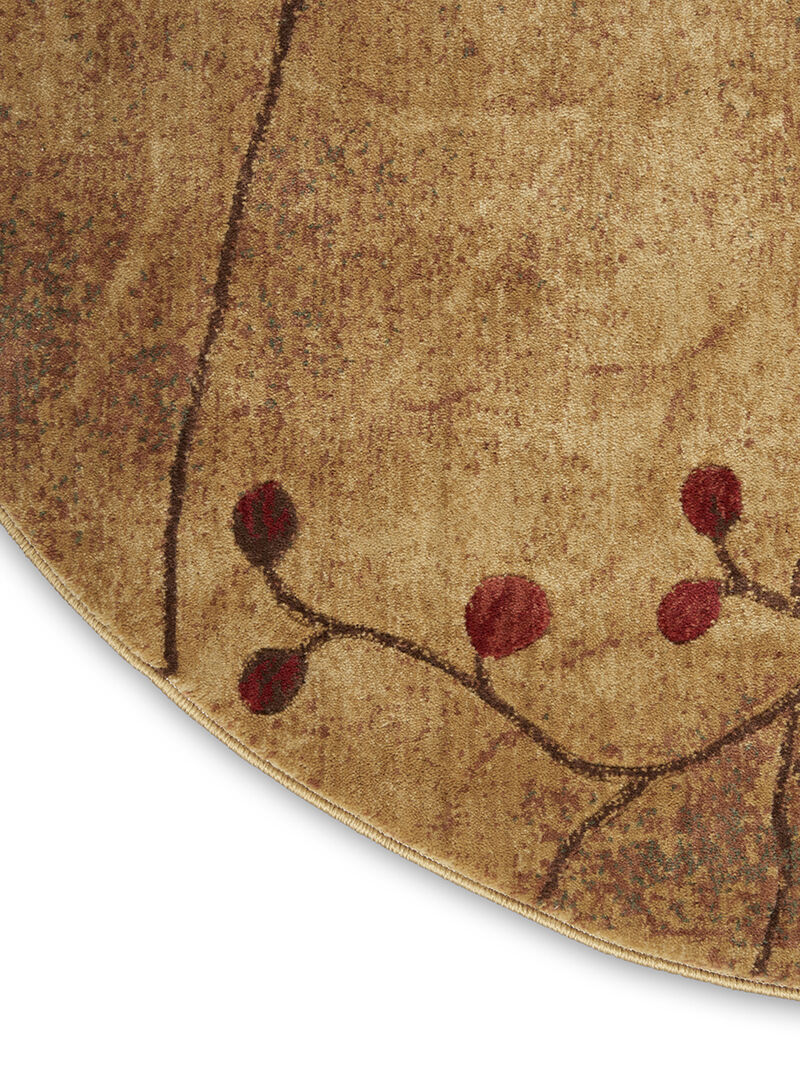 Somerset ST74 Latte 3'6" x Round Rug