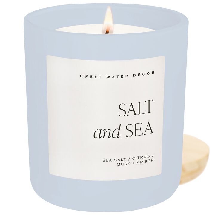 Sweet Water Decor Salt and Sea 15 oz Soy Candle