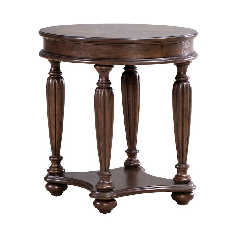 Liberty Furniture Allington Oval End Table for Living Room - Satin Sienna image number 7