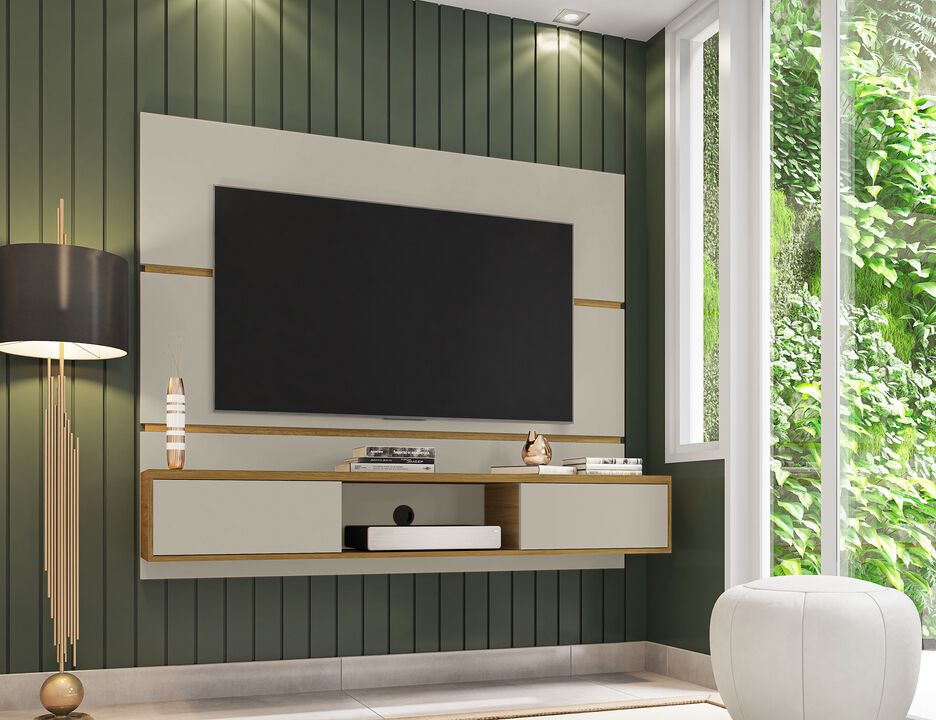 Vernon Beige Floating Entertainment Center