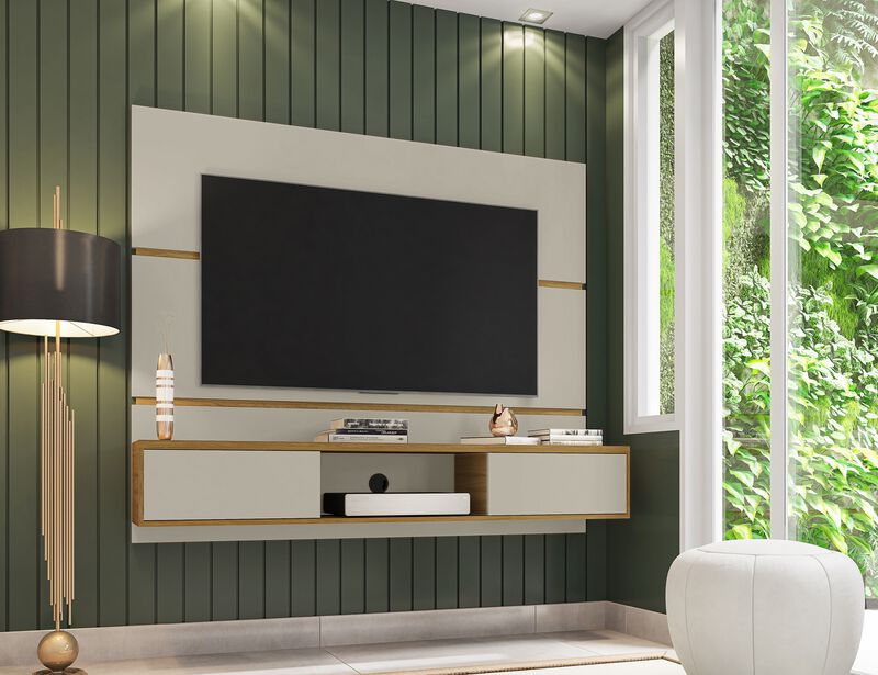 Vernon Beige Floating Entertainment Center