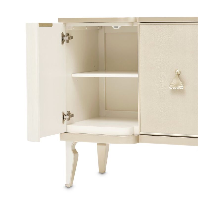 Michael Amini La Marisia Sideboard - Creamy Pearl