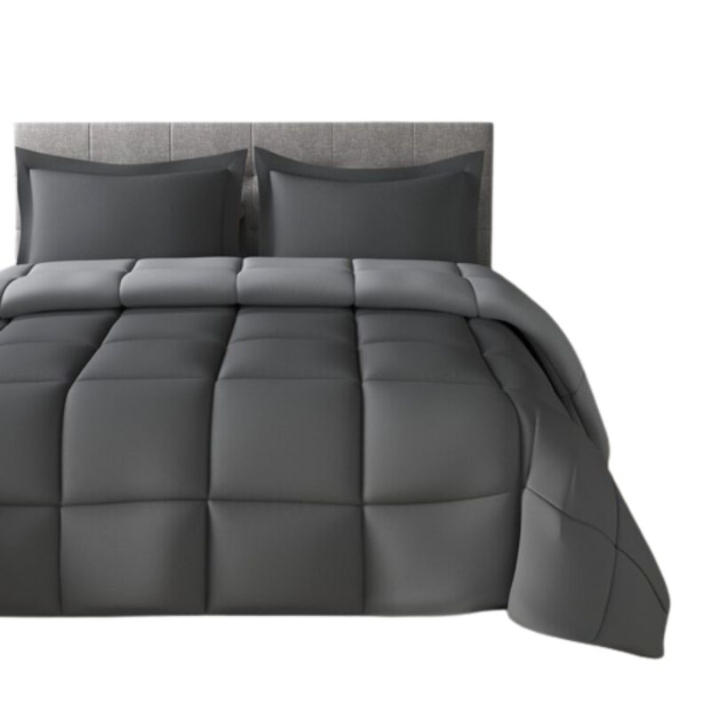 Hivvago Traditional Microfiber Reversible 3 Piece Comforter Set