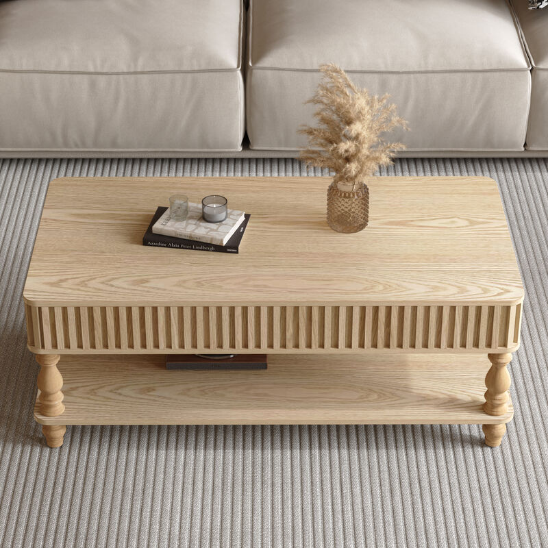 Bahar Vintage Lift Top Coffee Table image number 4