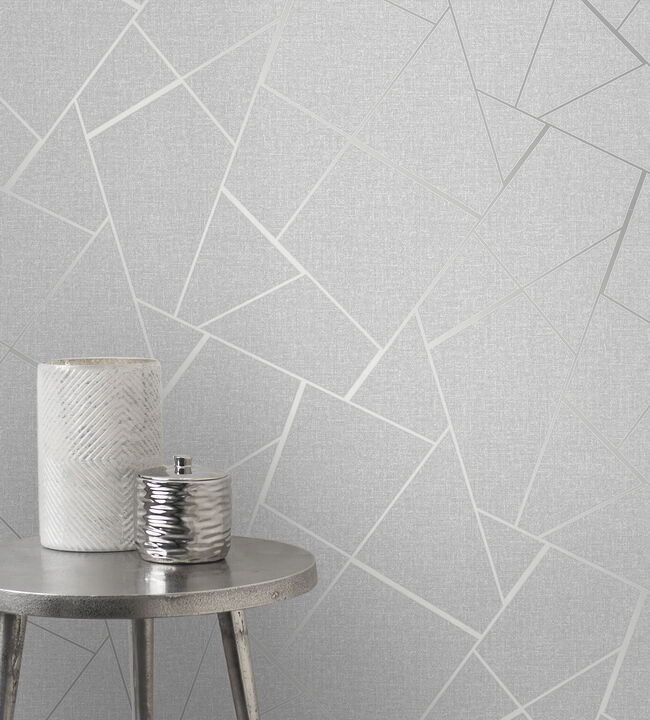 Quartz Silver Fractal Wallpaper
