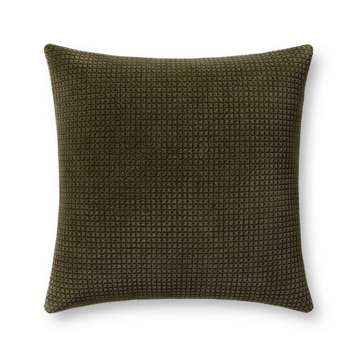 PLL0130 Dark Olive 22''x22'' Cover w/Down Pillow