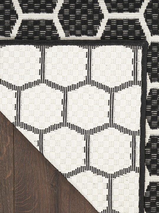 Twist Reversible TWS01 Black 6' x 9' Rug