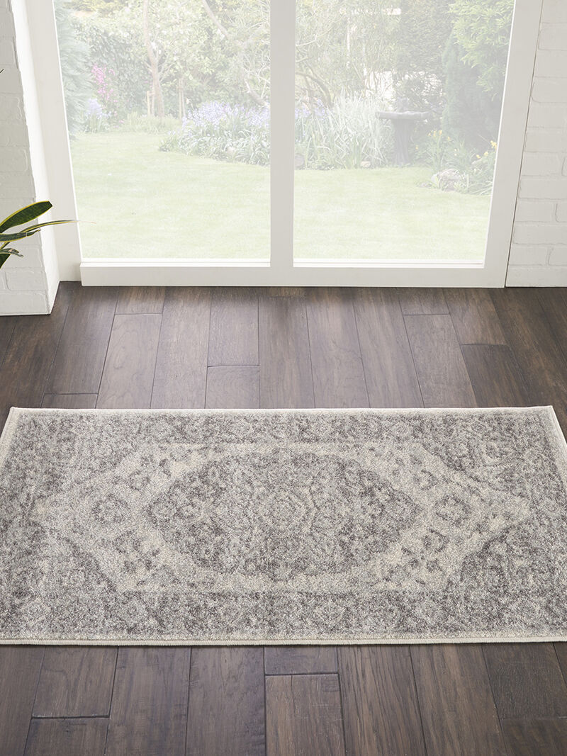 Tranquil TRA05 Ivory/Gray 2'3" x 7'3" Rug