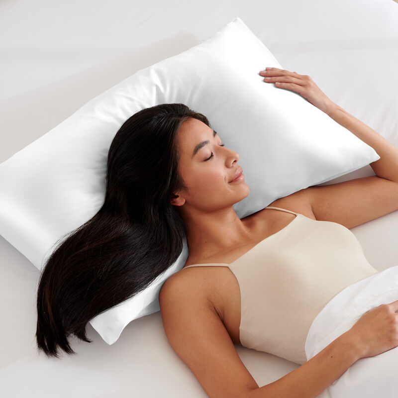 100% Mulberry Silk Pillowcase Set for Hair and Skin with Zipper Closure image number 2