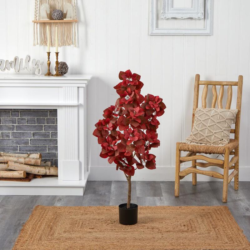 Hivvago 4 Feet Autumn Pomegranate Artificial Tree
