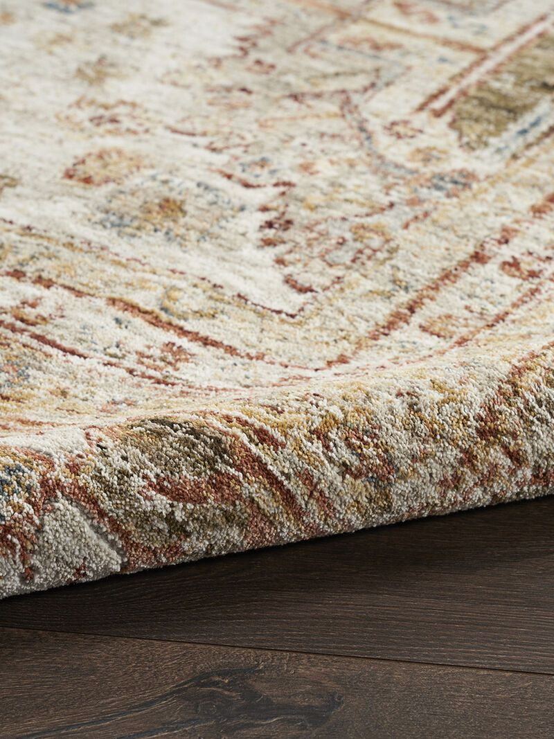 Sahar SHR01 Ivory/Multicolor 5'3" x 7'8" Rug