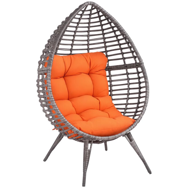 Hivvago Hanging Teardrop Chair with Adjustable Feet image number 0