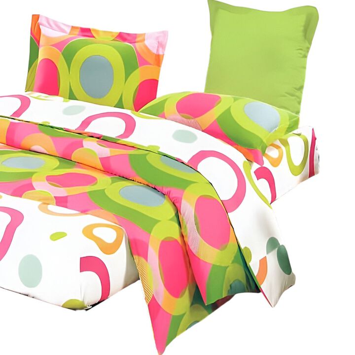 7 Piece Full Size Cotton Bedding Combo with Duvet Cover Set