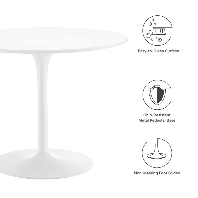Modway - Pursuit 40" Dining Table White White