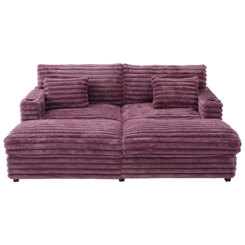 Oversized Chaise Sofa Loveseats image number 0
