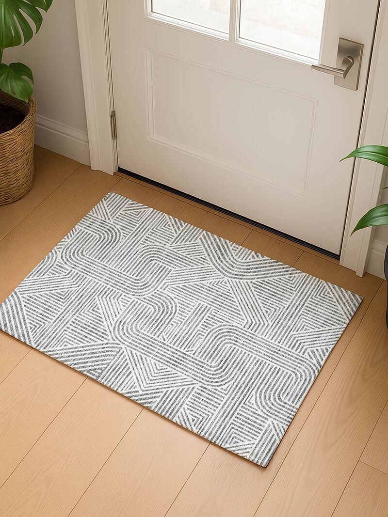 The Reserve TR12 Gray 20" x 30" Rug image number 1