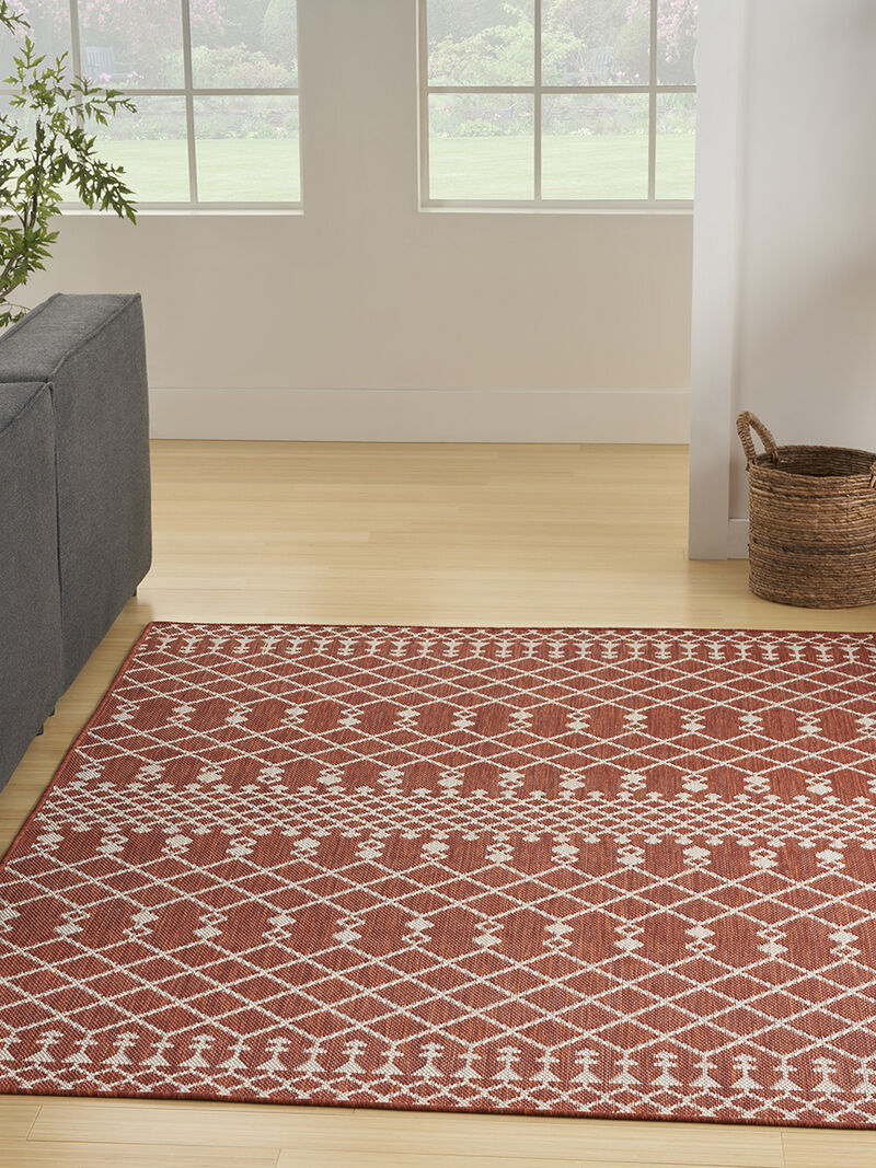 Positano POS02 Terracotta 5' x 7' Rug image number 8