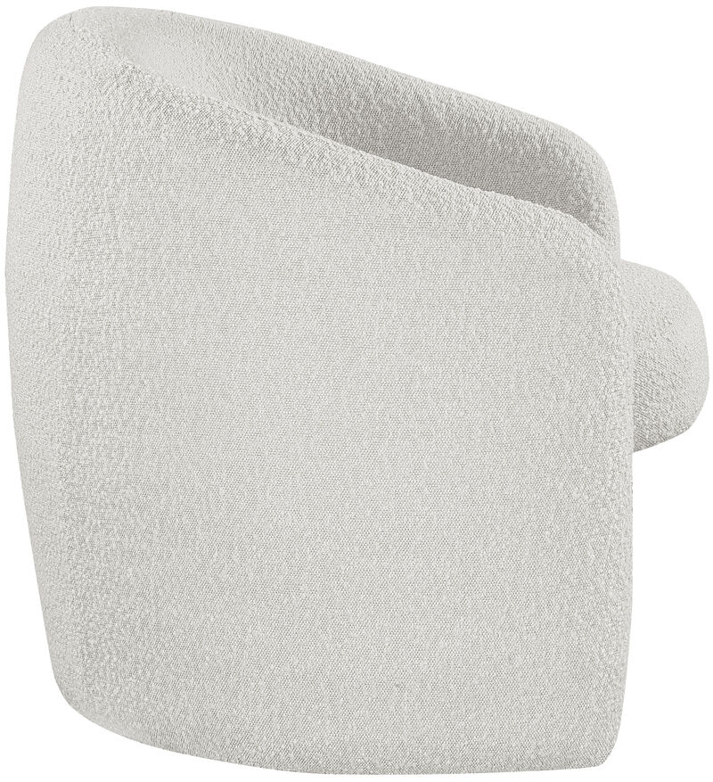 Meridian Furniture Acadia Cream Boucle Fabric Accent Chair image number 4