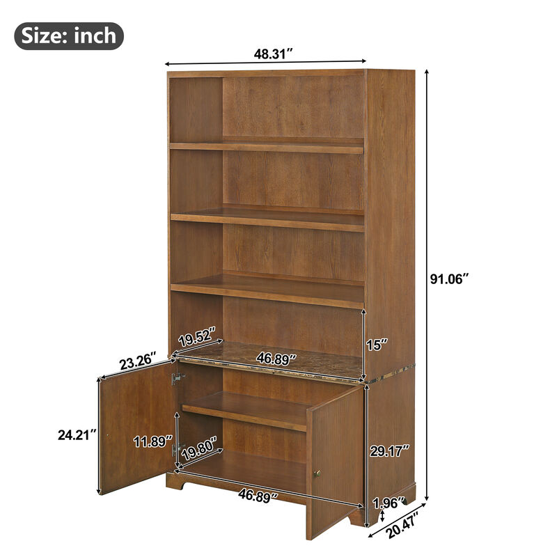 Dilut Tall Bookcase Storage Cabinet image number 8
