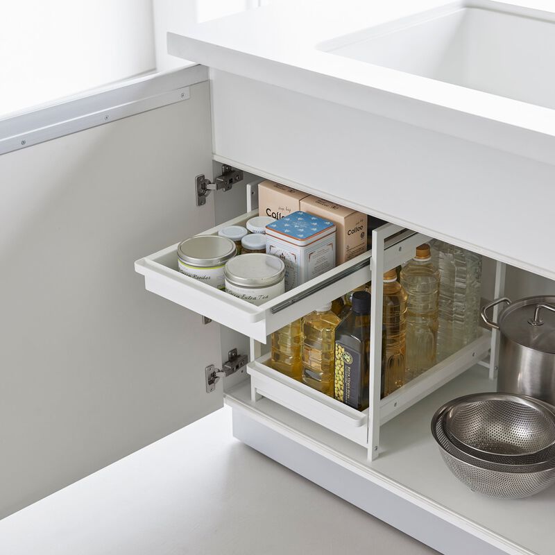 Two-Tier Pull-Out Shelf - Steel image number 3