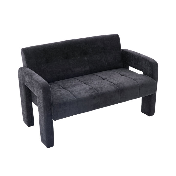 Merax Nordic Modern Chenille 2-Seater Loveseats Ergonomic Spacious Seating with Sturdy Frame