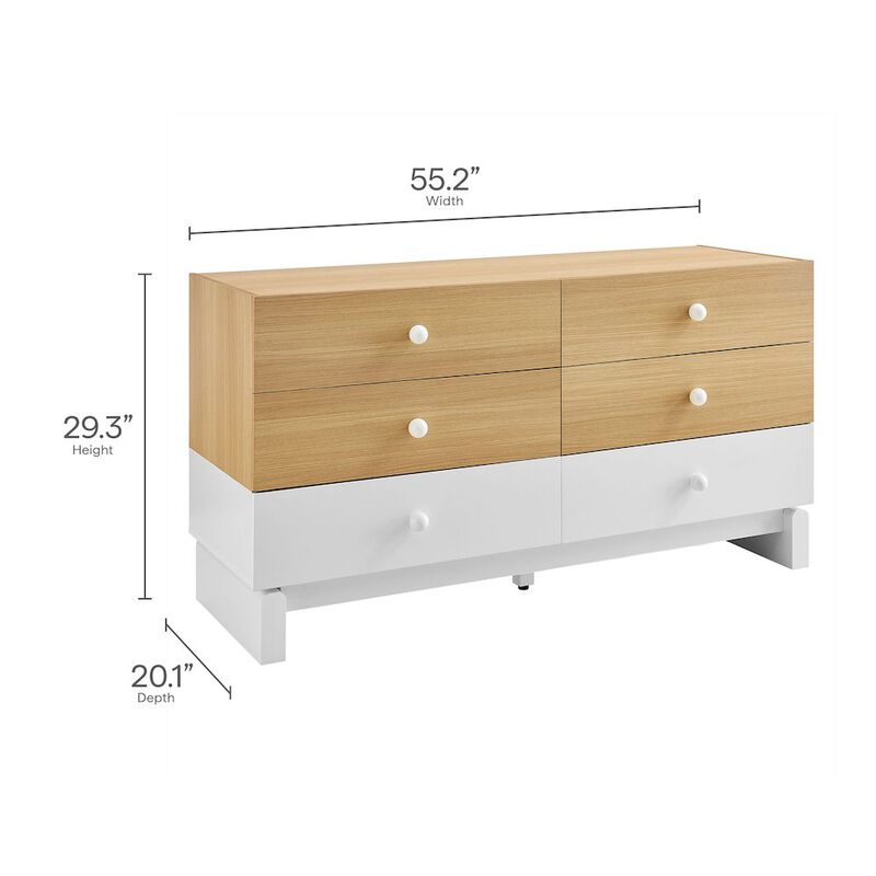 Nolia 6-Drawer Color Block Dresser image number 1